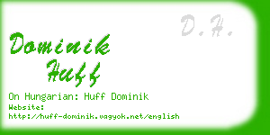 dominik huff business card